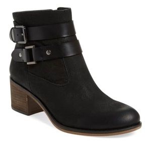 Franco Sarto Linden Block Heel Boot Blk